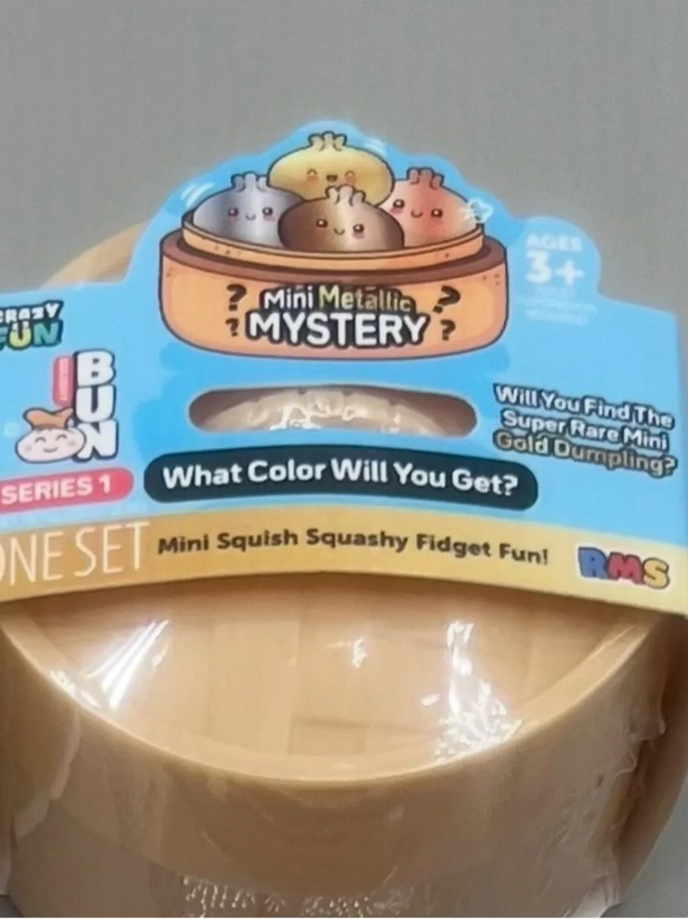 RMS Crazy Fun Mini METALLIC Mystery Viral Dumpling Bun ~ Set Of 2  NEW & SEALED